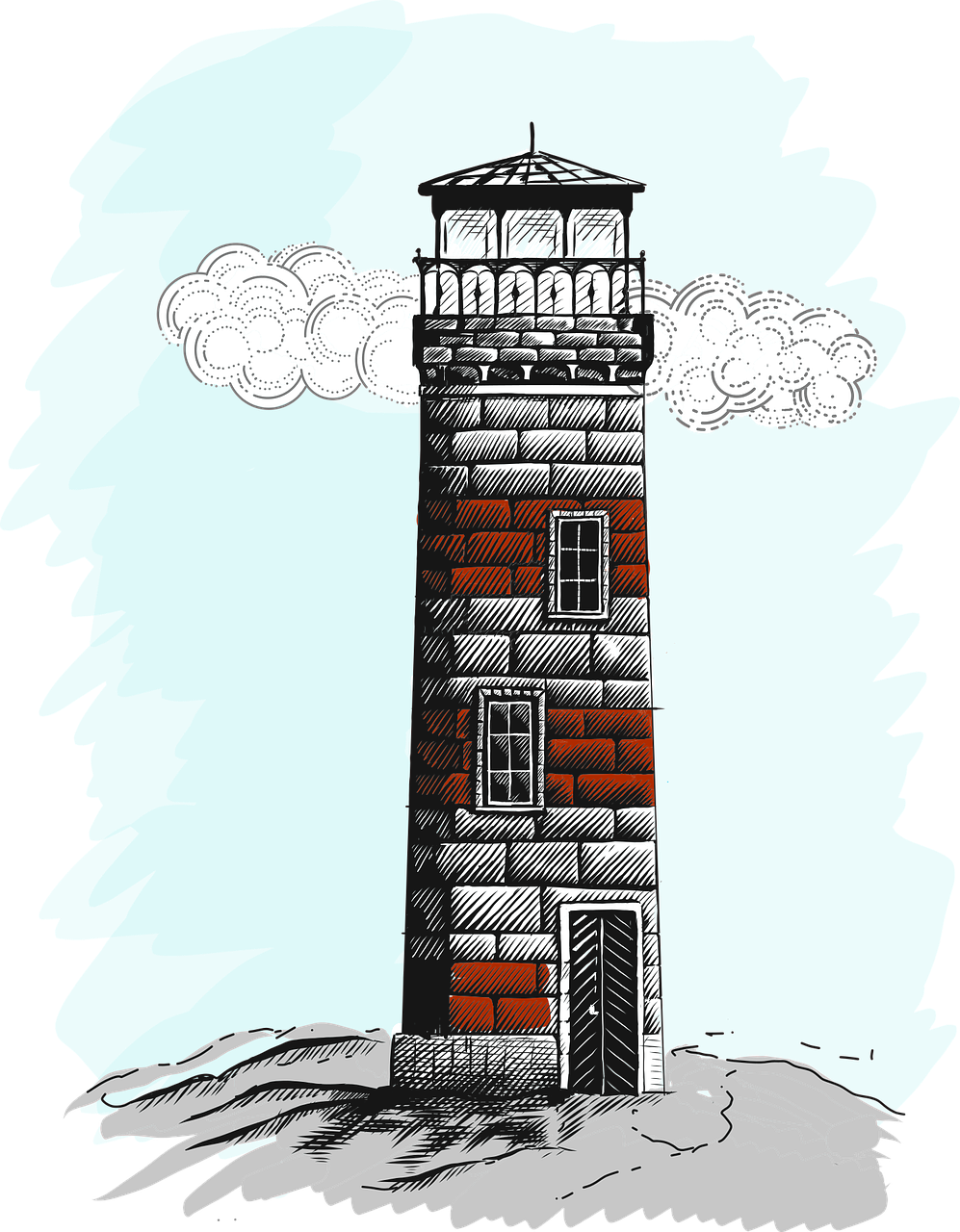 Lighthouse Background Isolated PNG