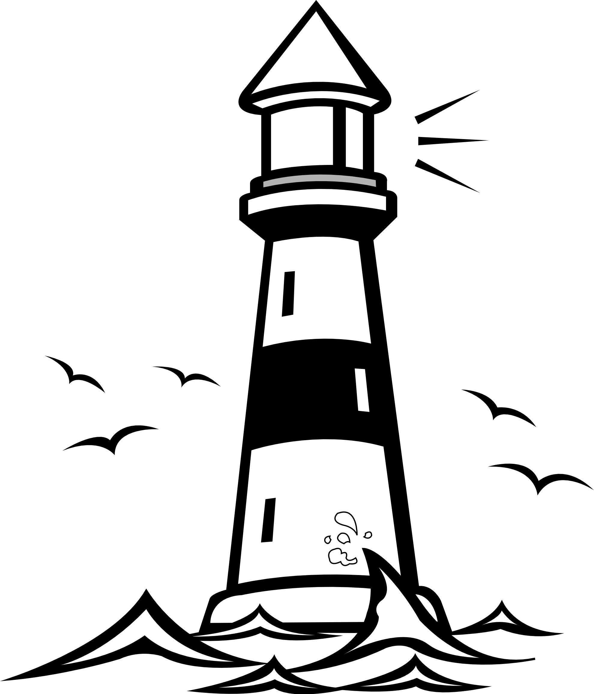 Lighthouse Silhouette PNG HD
