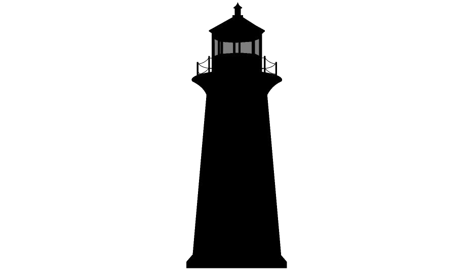 Lighthouse Silhouette PNG Isolated Photo