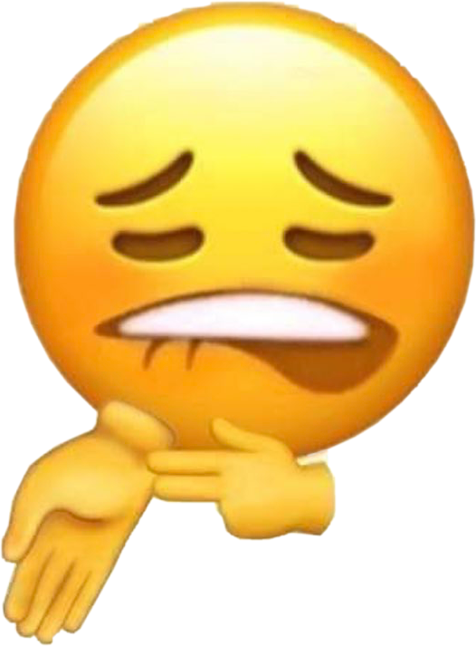 Lip Bite Emoji PNG Image