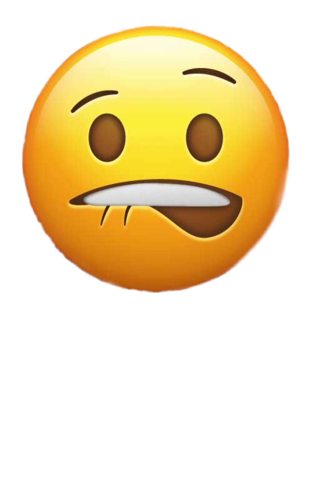 Lip Bite Emoji PNG Transparent