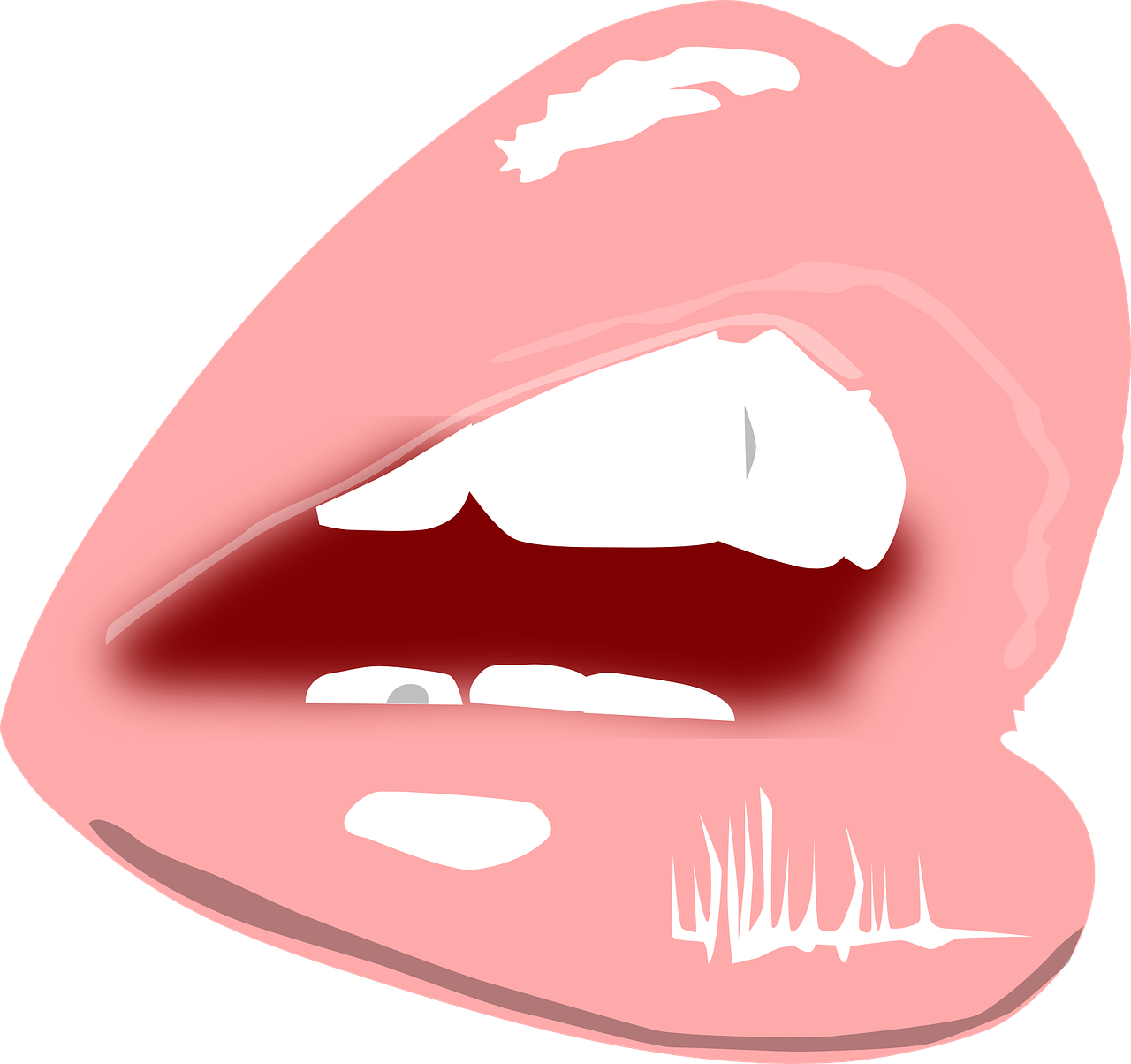 Lip Drawing PNG Free Download