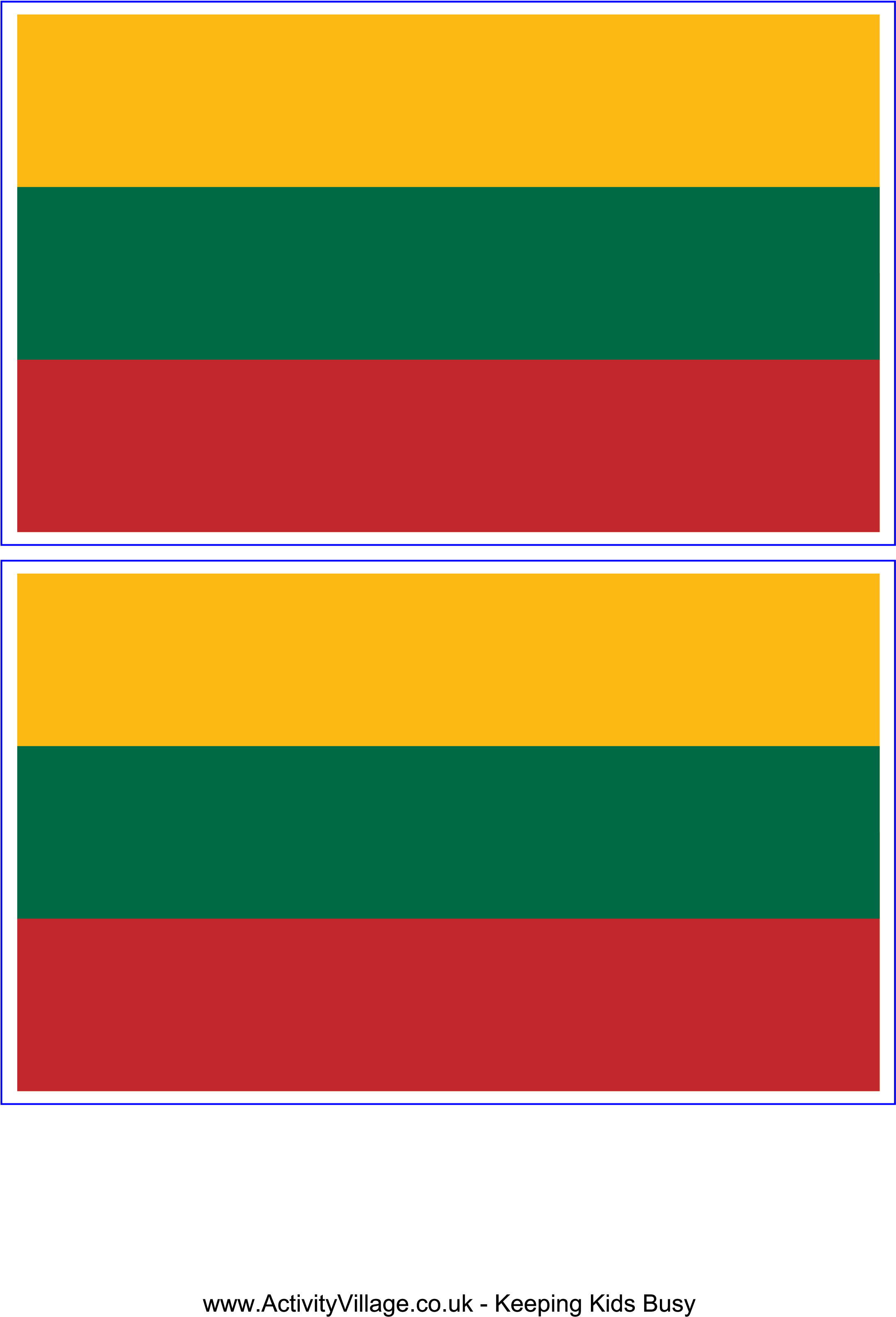 Lithuania Flag PNG File