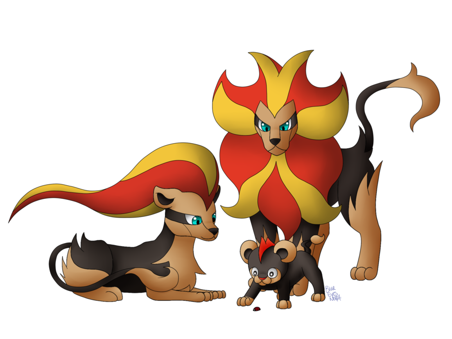 Litleo Pokemon PNG Isolated Clipart