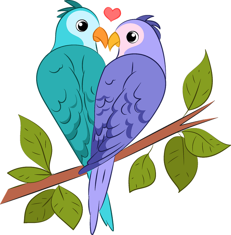 Lovebirds Download PNG Image