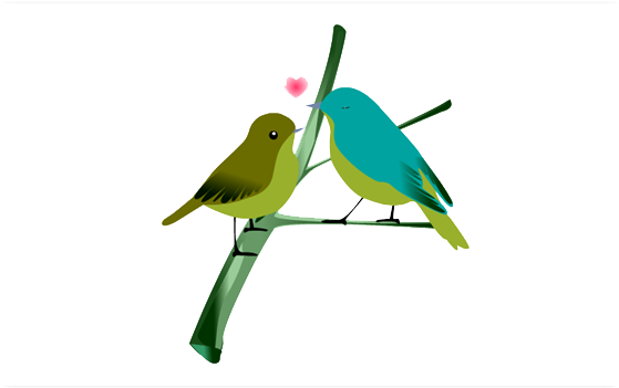 Lovebirds Transparent PNG