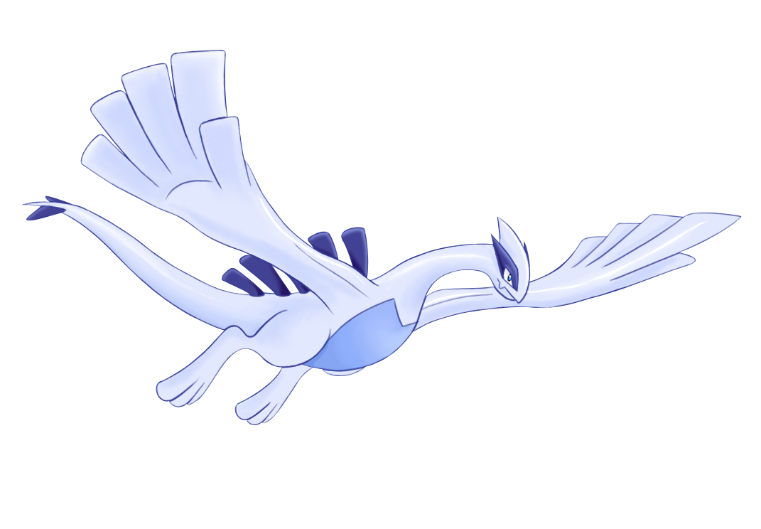 Lugia Pokemon PNG Isolated File