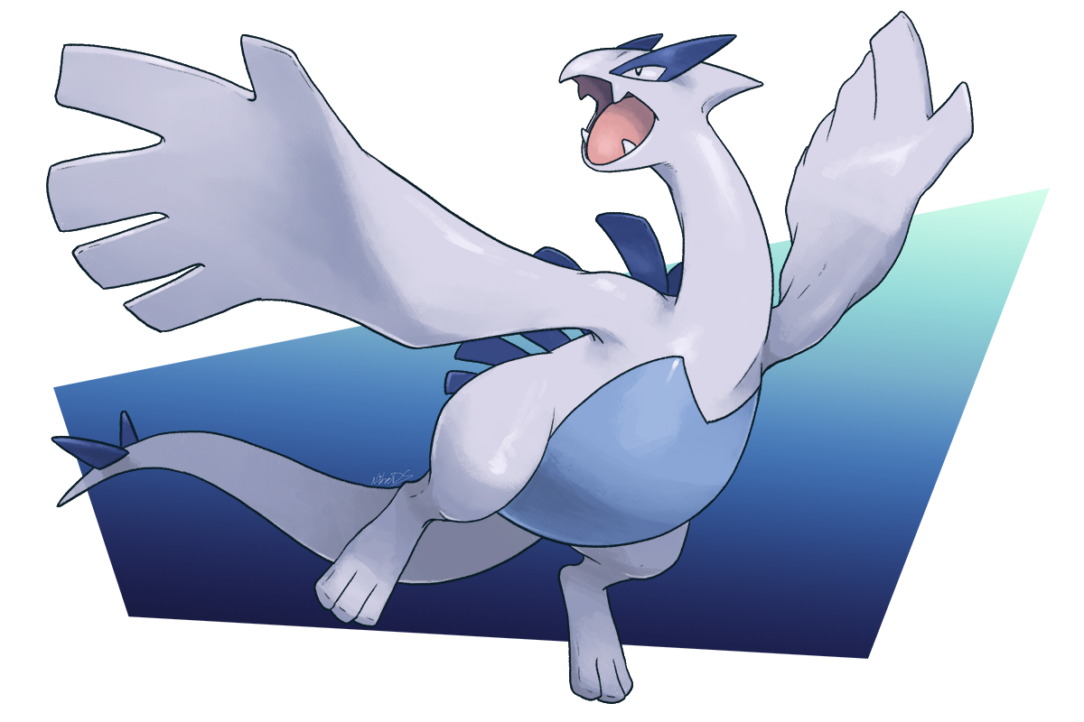 Lugia Pokemon PNG Isolated Transparent