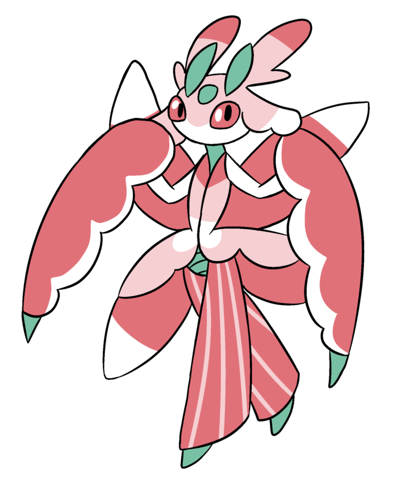 Lurantis Pokemon PNG Isolated Clipart
