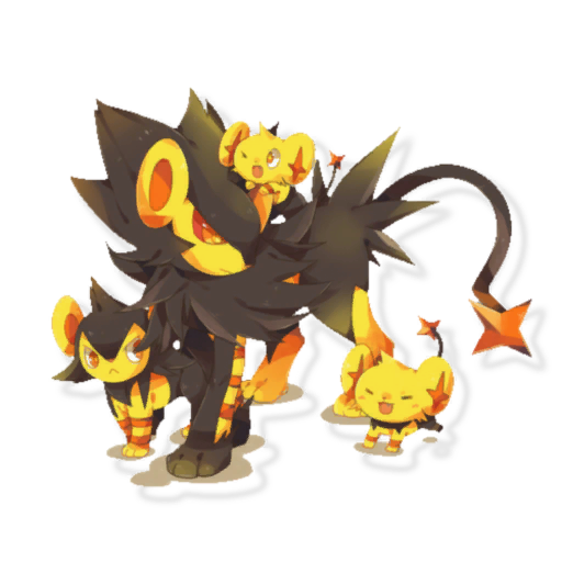 Luxray Pokemon PNG Isolated Transparent