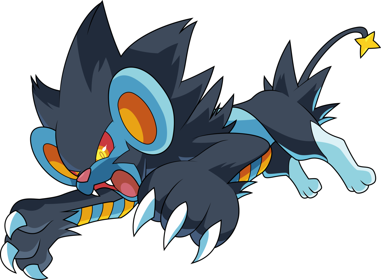 Luxray Pokemon Transparent Isolated Images PNG