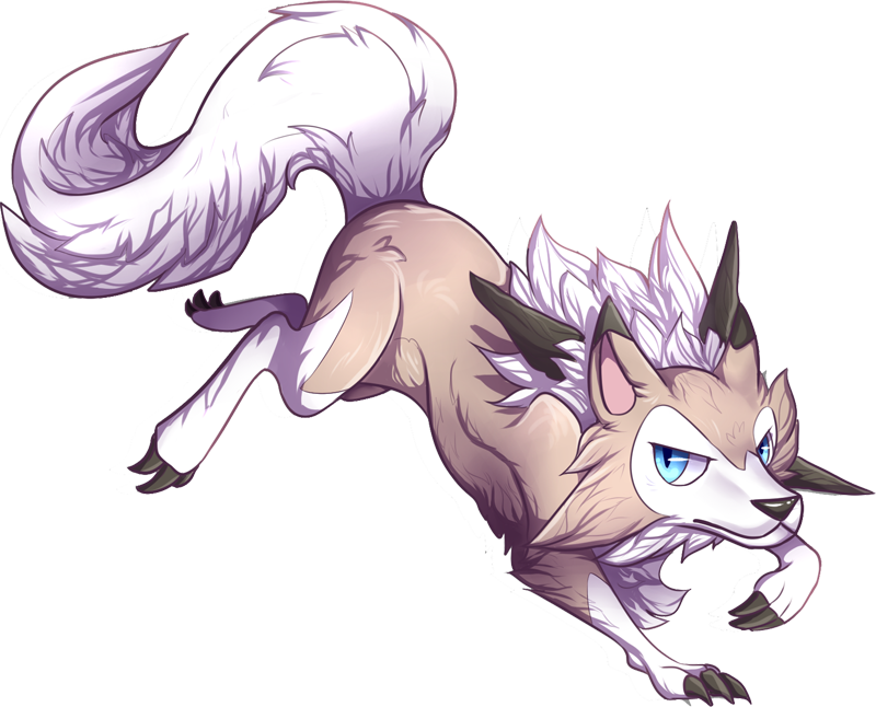 Lycanroc Pokemon PNG HD Isolated