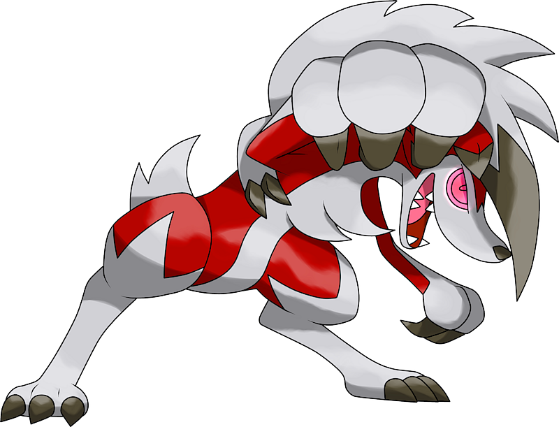 Lycanroc Pokemon PNG Isolated Picture