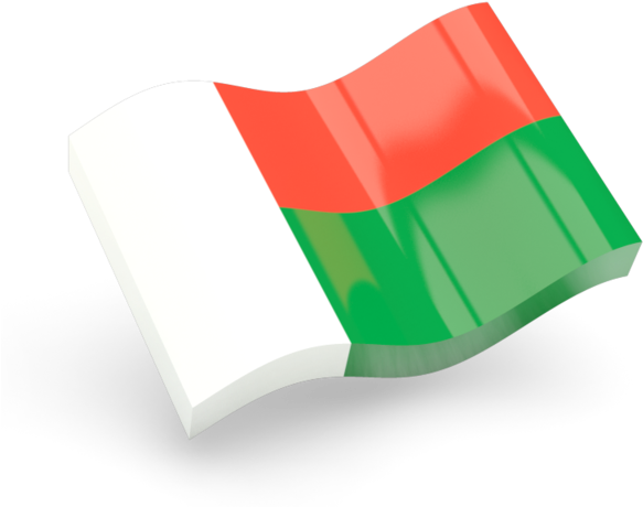 Madagascar Flag PNG Isolated File