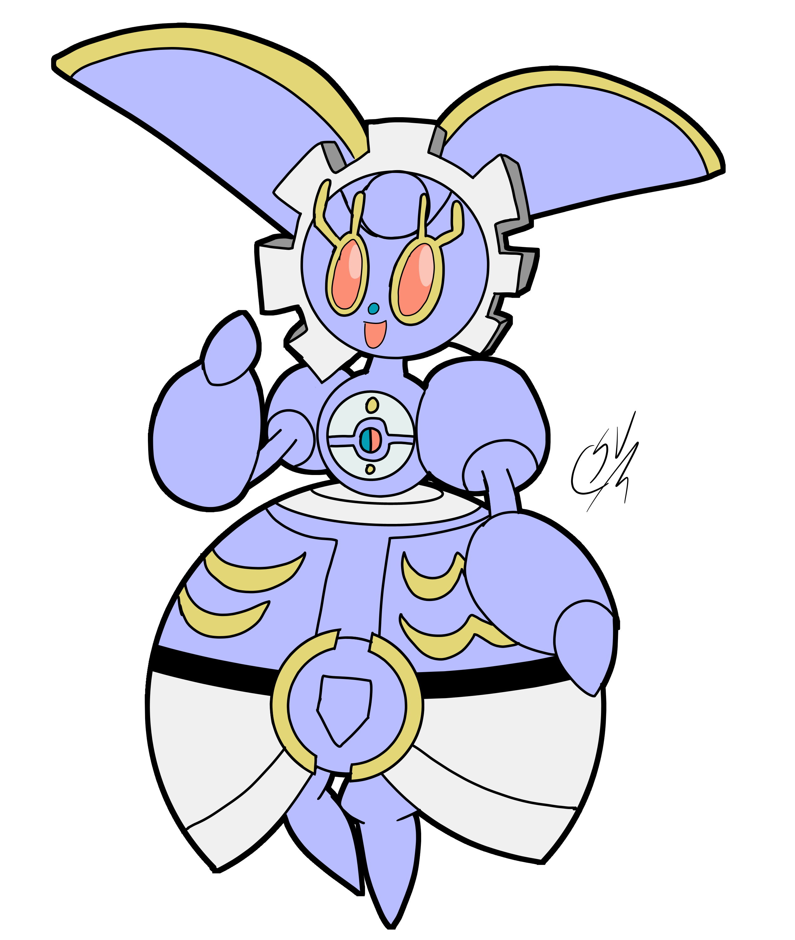 Magearna Pokemon Background Isolated PNG