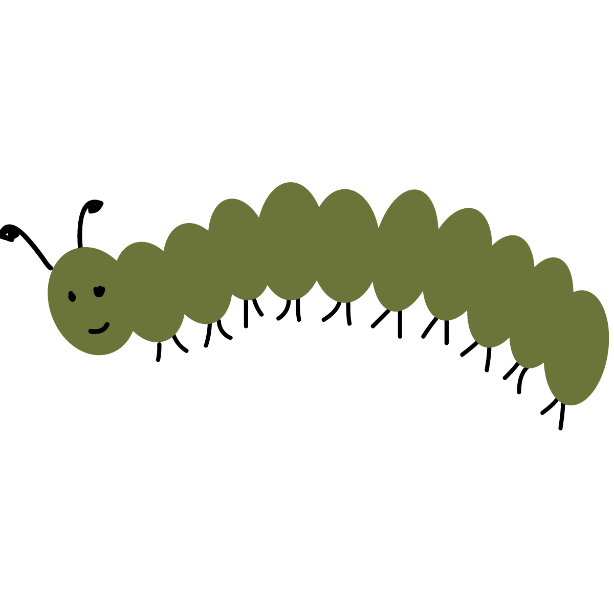 Maggots PNG Isolated Clipart