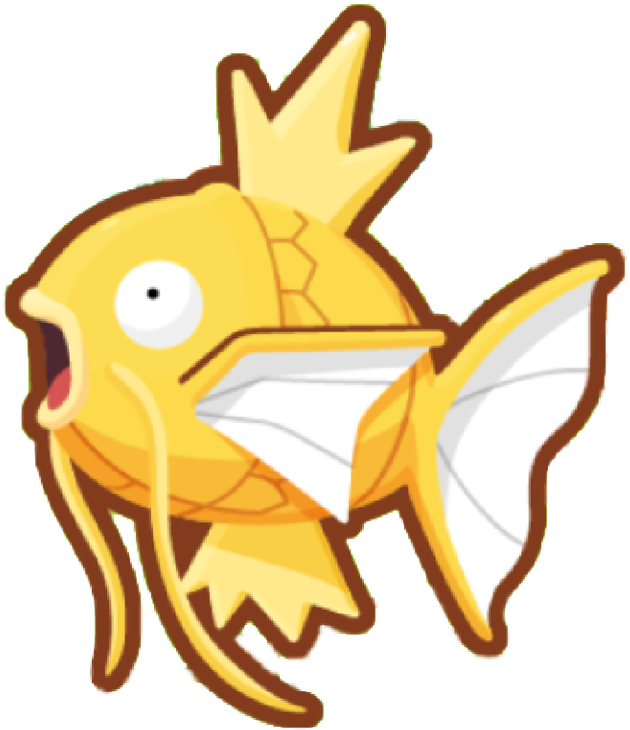Magikarp Pokemon PNG Transparent
