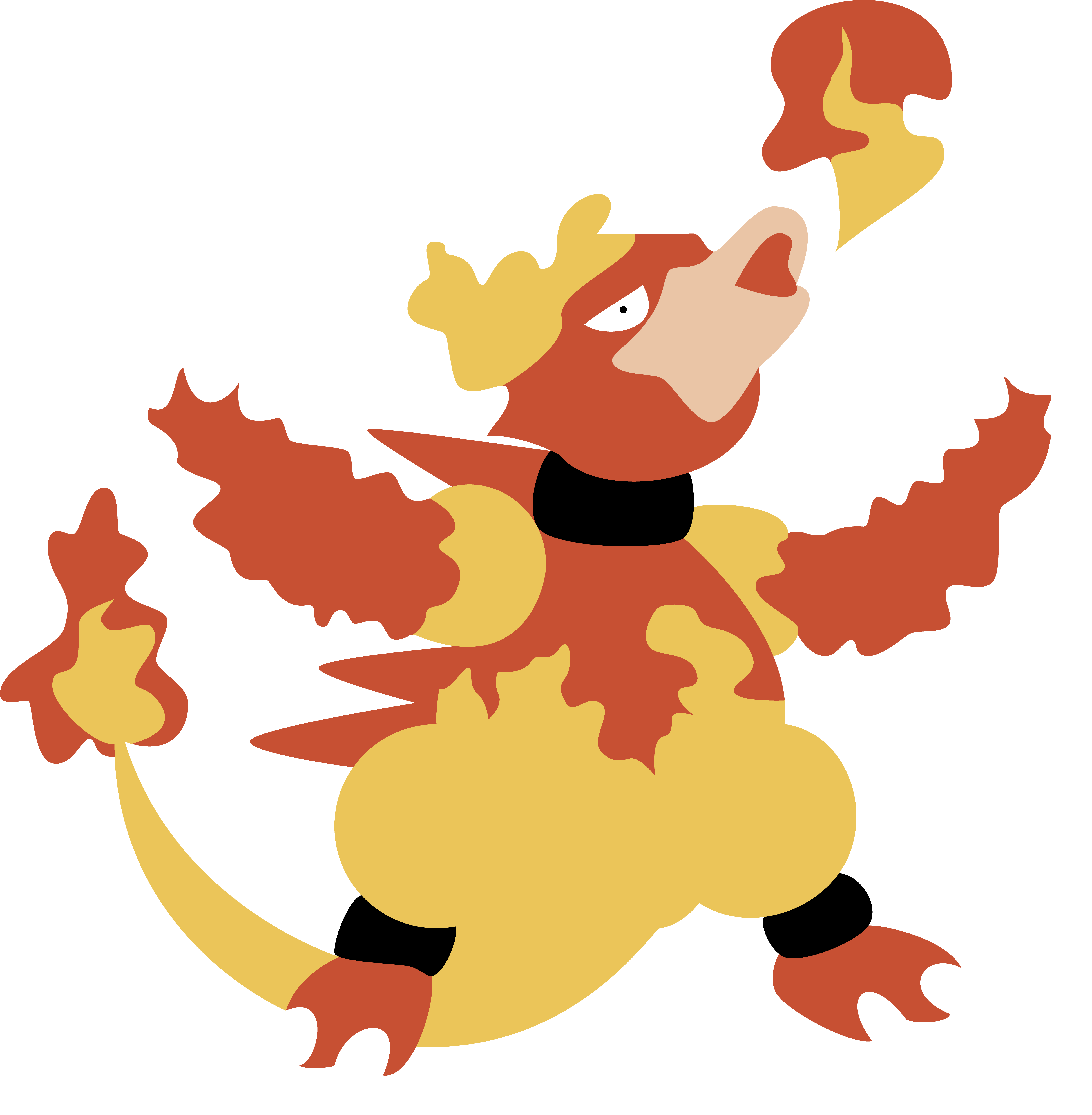 Magmar Pokemon PNG Isolated Picture