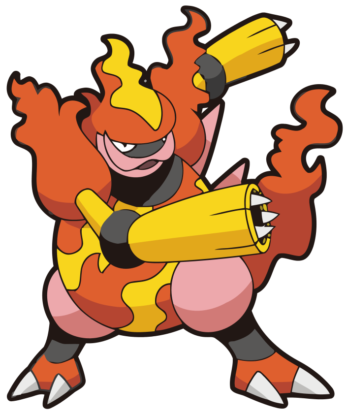 Magmortar Pokemon PNG Isolated Pic
