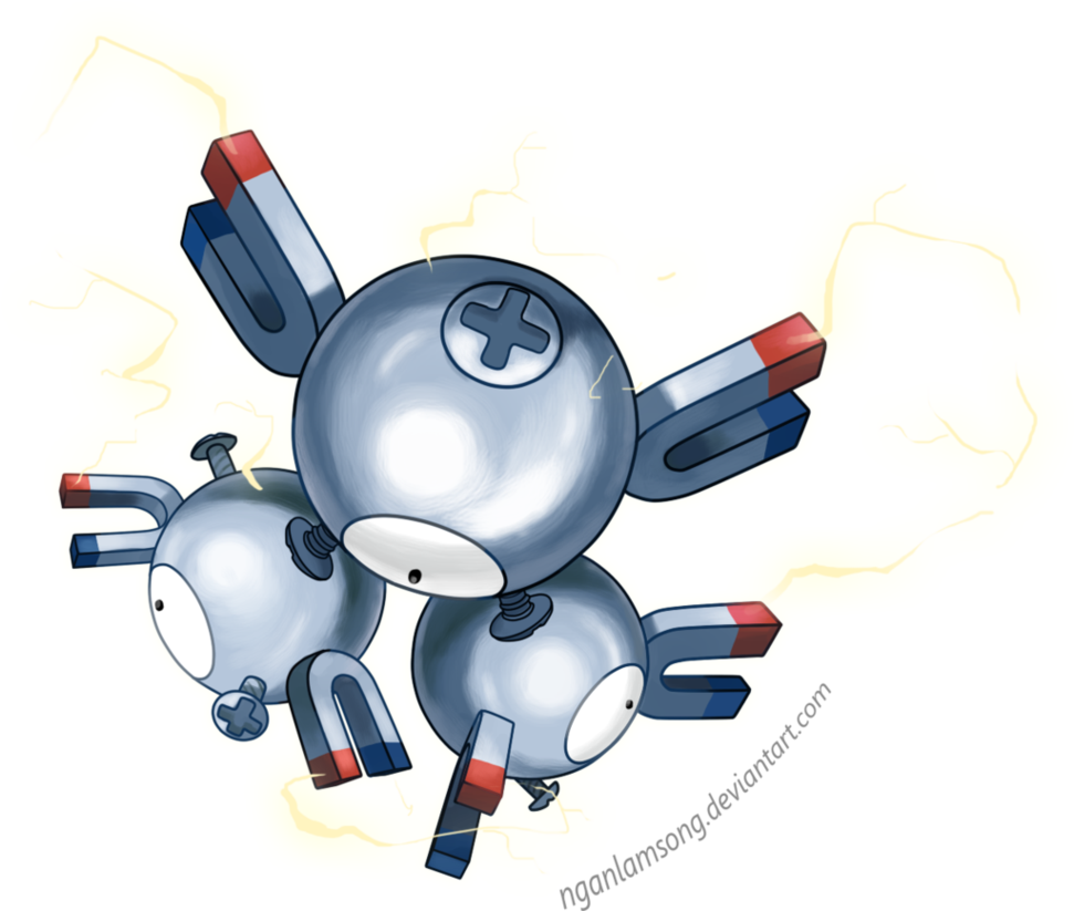 Magneton Pokemon PNG Isolated Pic