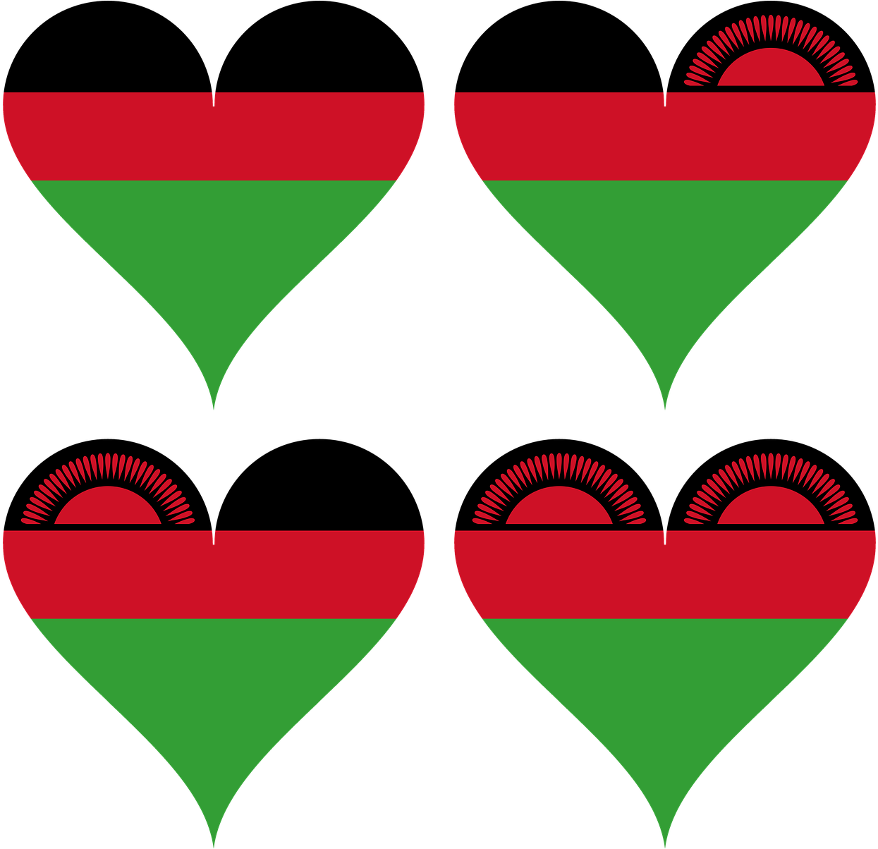 Malawi Flag PNG Isolated Image