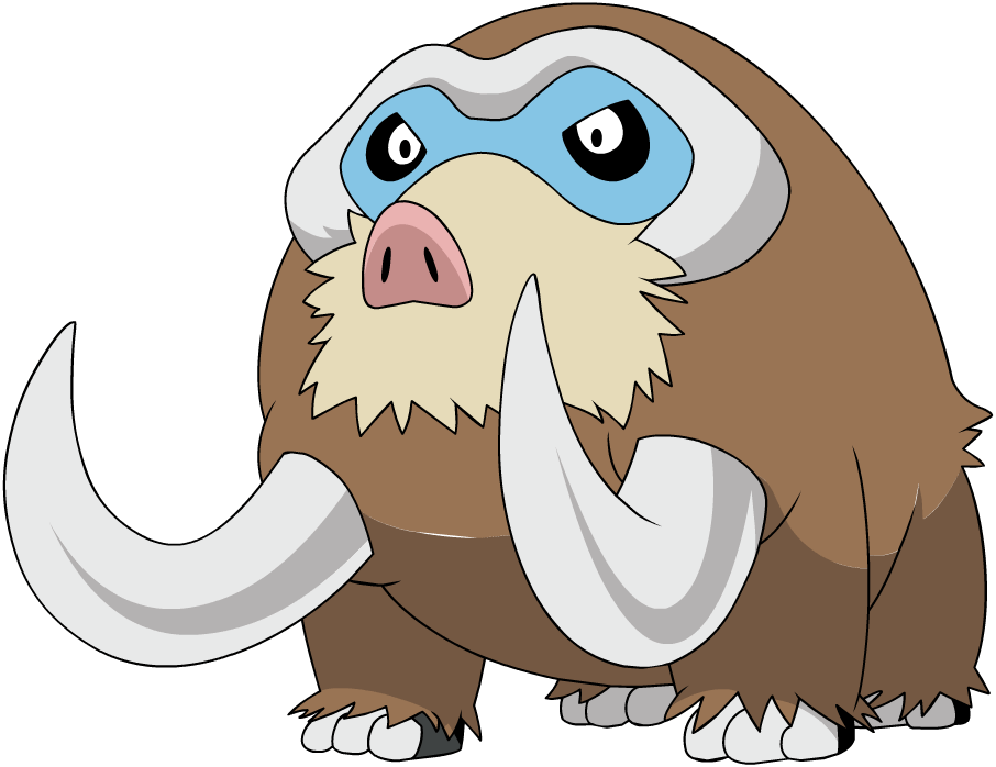 Mamoswine Pokemon PNG Isolated Picture