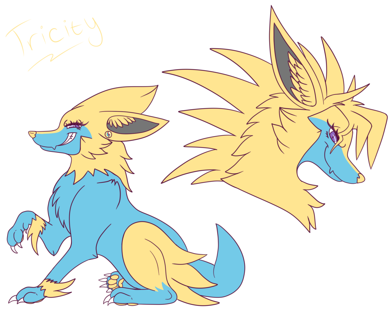 Manectric Pokemon Download PNG Isolated Image