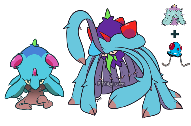 Mareanie Pokemon Background Isolated PNG