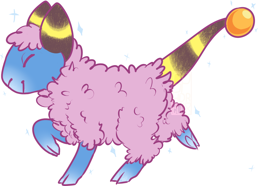 Mareep Pokemon PNG Isolated Clipart