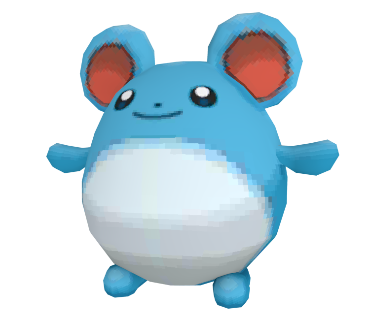 Marill Pokemon PNG Isolated Clipart