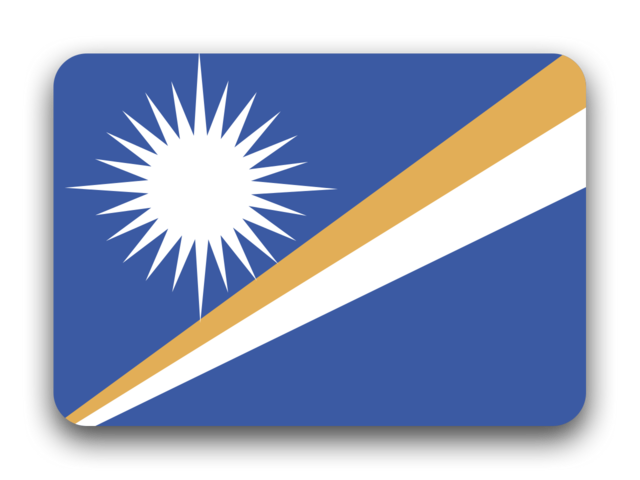 Marshall Islands Flag PNG Isolated Image
