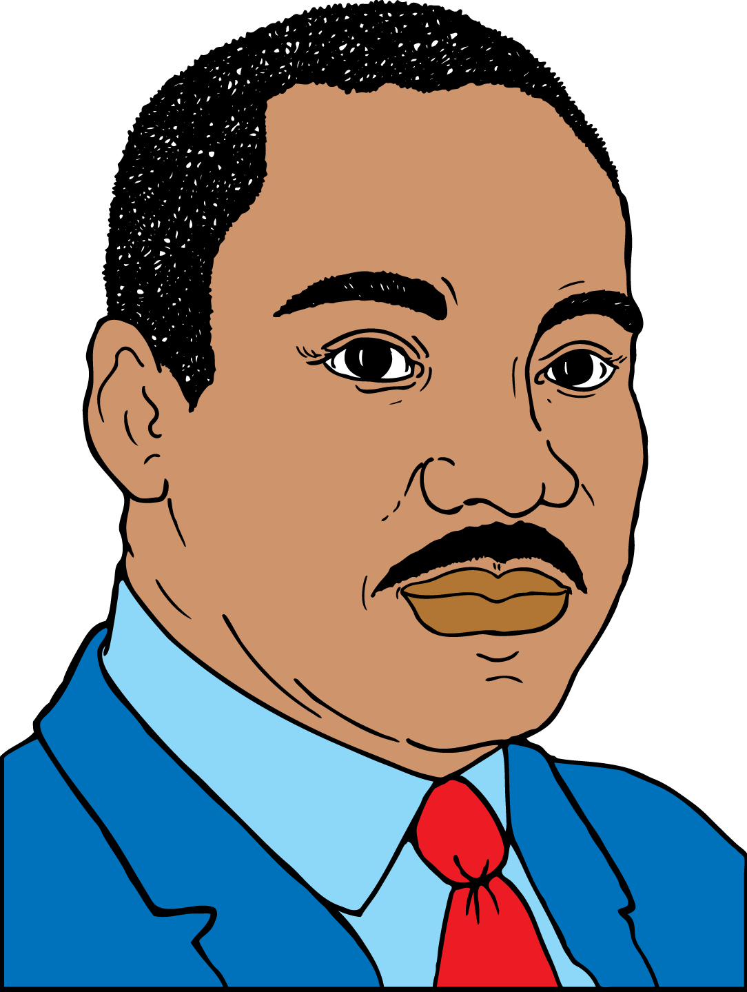 Martin Luther King Jr PNG Isolated Image