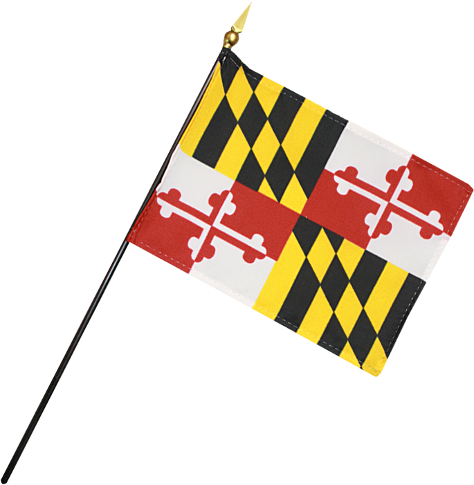 Maryland State Flag PNG Isolated Image