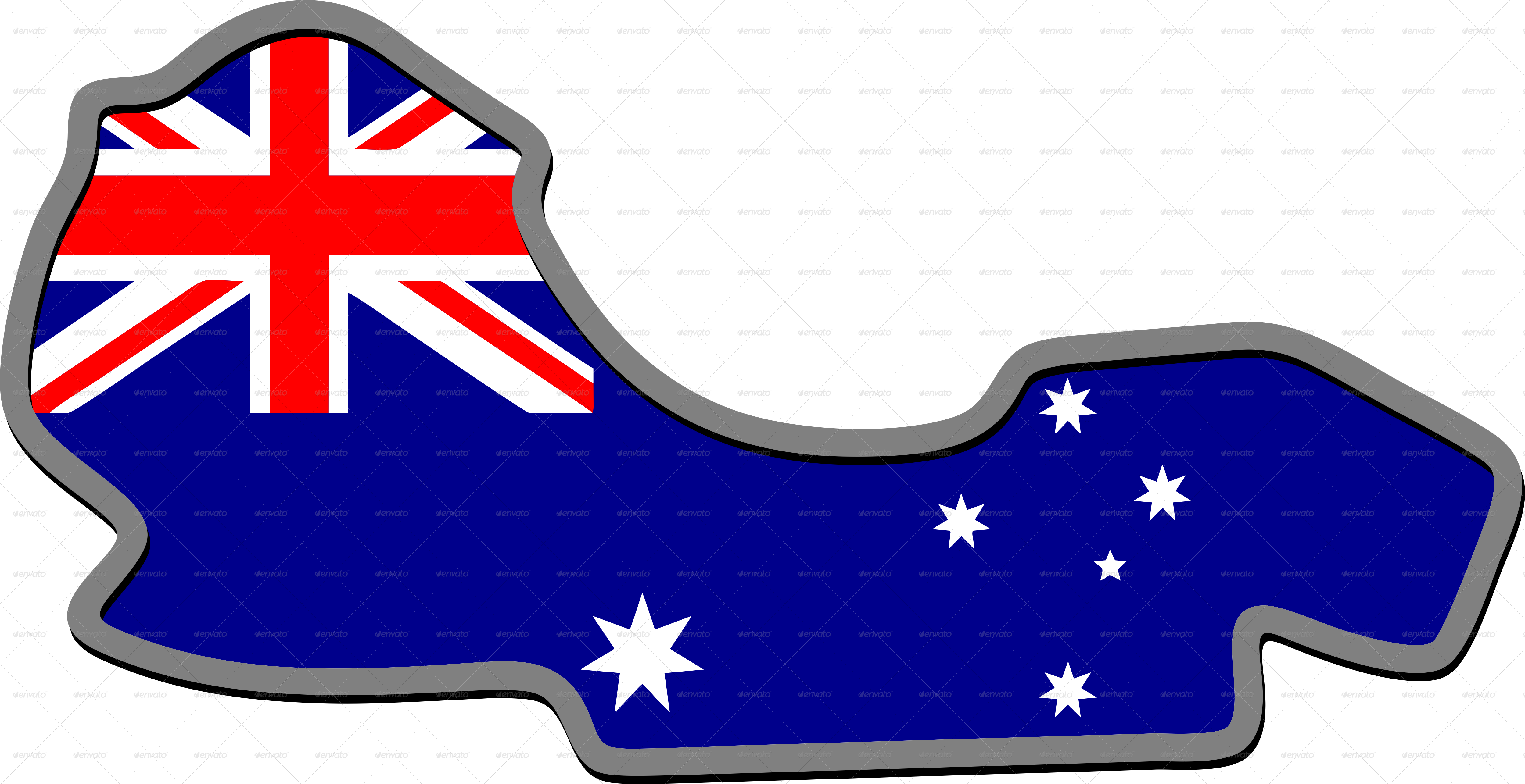 Melbourne Flag PNG Photo