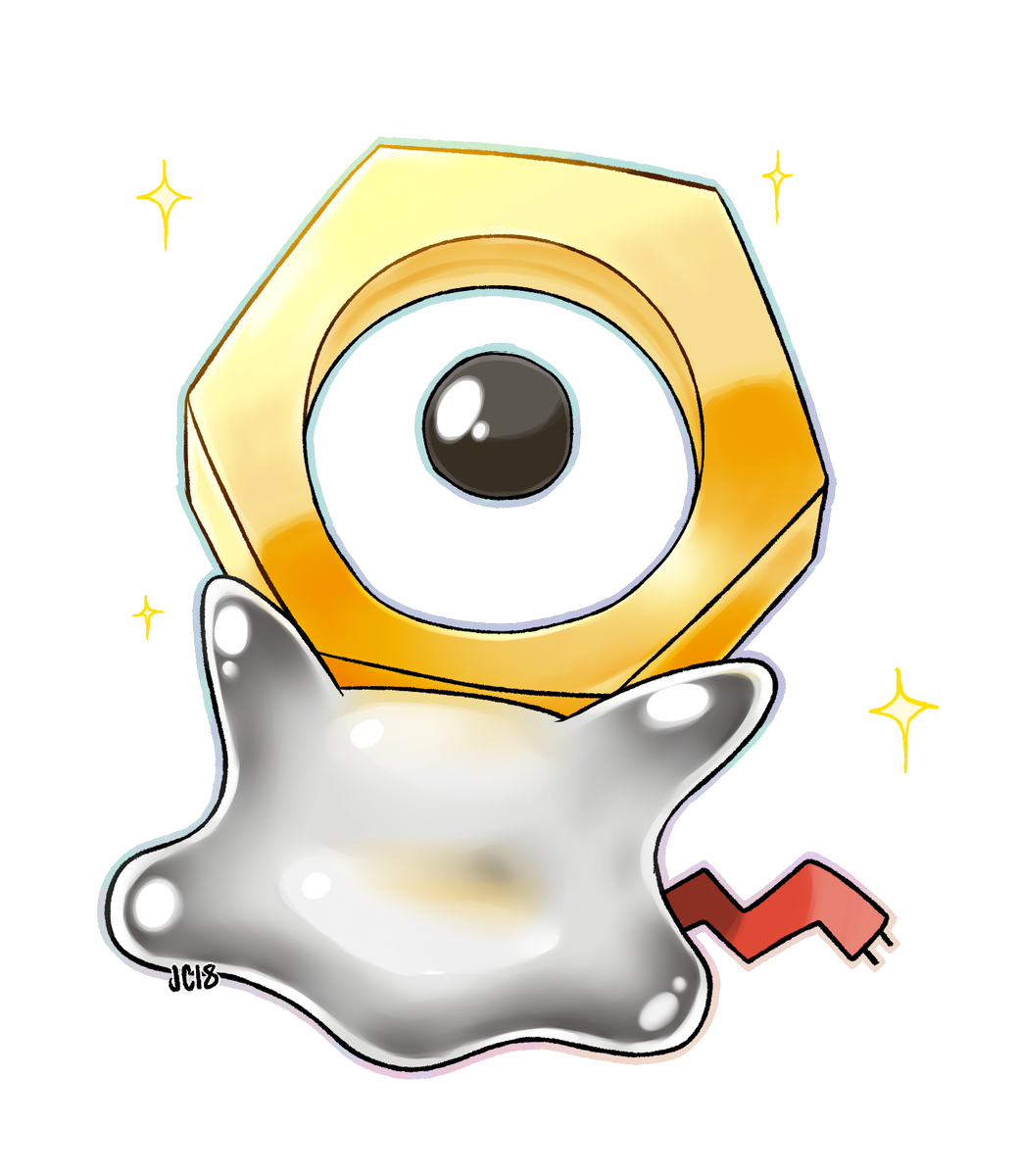 Meltan Pokemon PNG Isolated Clipart