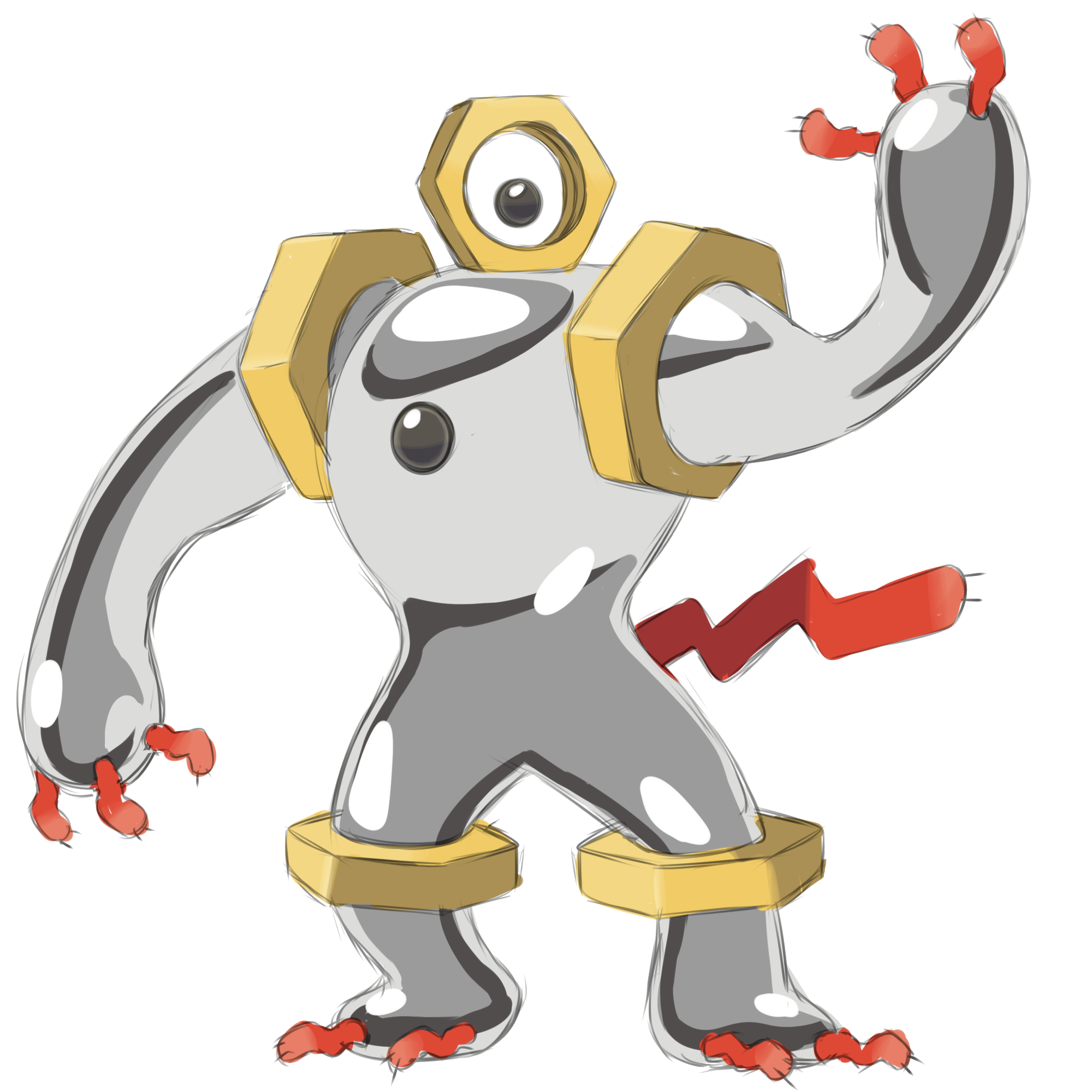 Meltan Pokemon PNG Isolated Pic