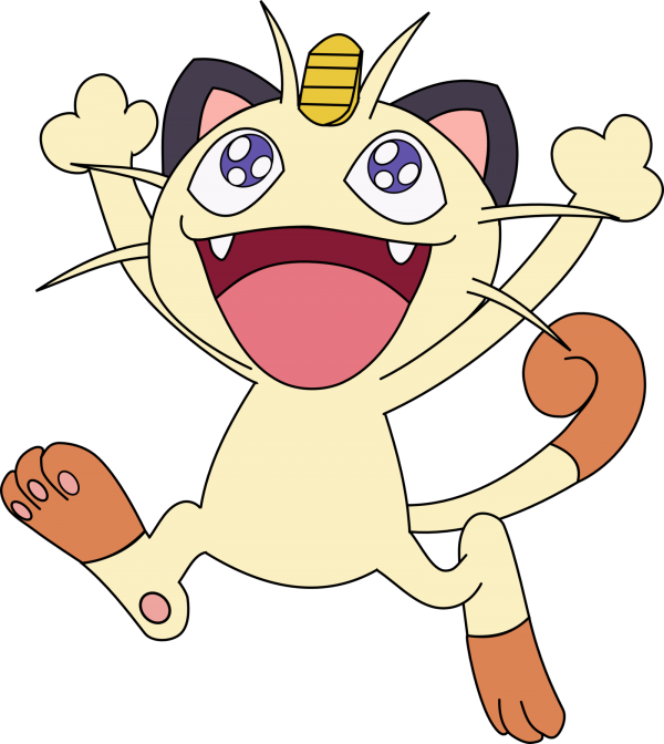 Meowth Pokemon PNG Isolated HD
