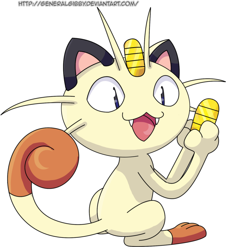 Meowth Pokemon PNG Isolated Photos