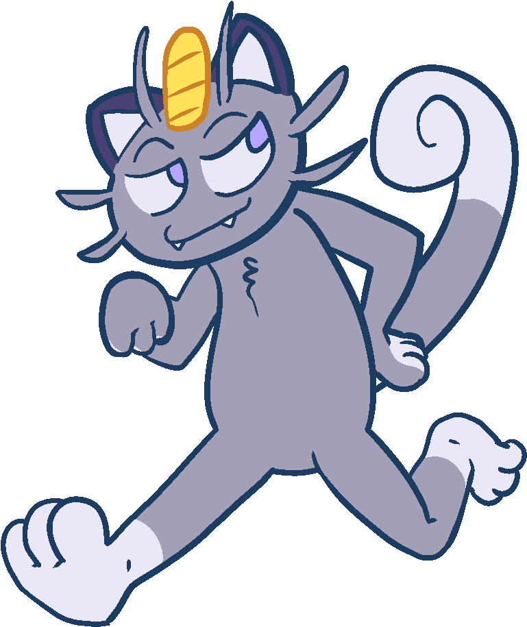 Meowth Pokemon PNG Isolated Picture