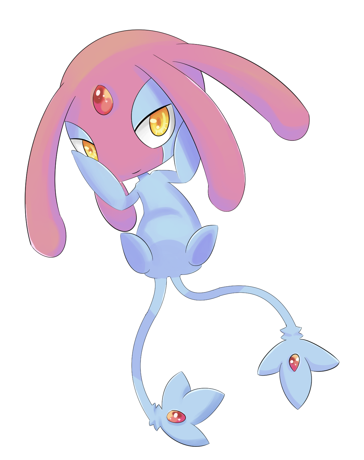 Mesprit Pokemon PNG Isolated Image