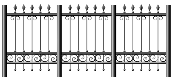 Metal Fence PNG Isolated HD