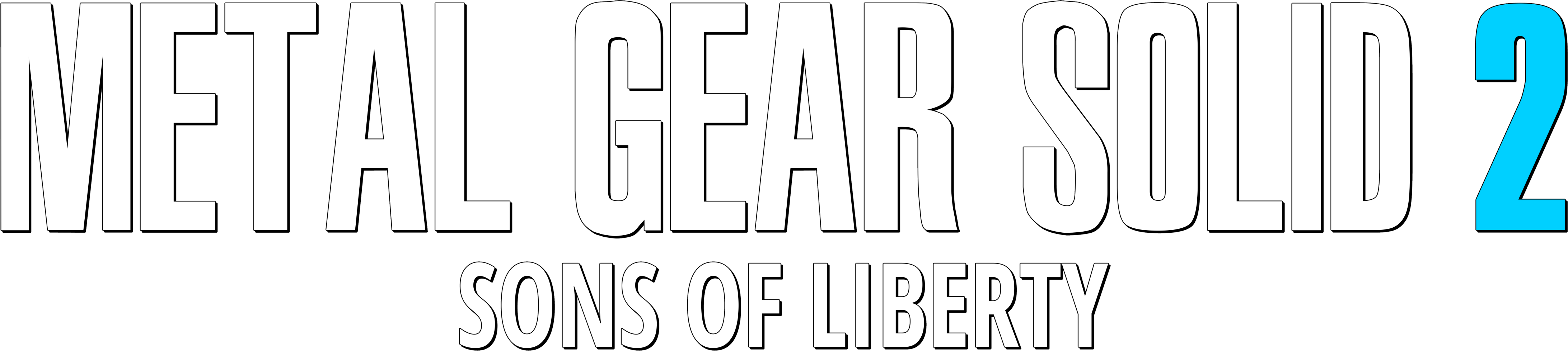Metal Gear Solid 2 Sons Of Liberty Logo PNG Photos