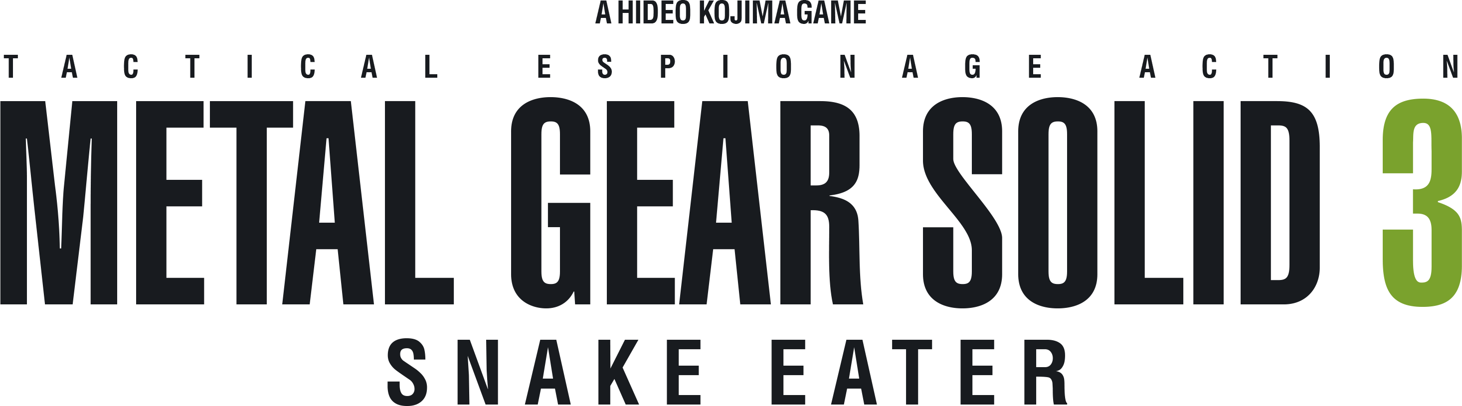Metal Gear Solid 3 Snake Eater Logo PNG Clipart