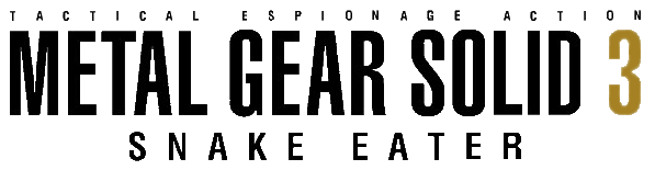 Metal Gear Solid 3 Snake Eater Logo PNG Image