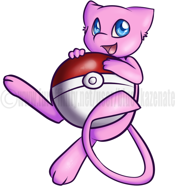 Mew:::.., mew , pokemon , crown , pink , cute - png grátis - PicMix