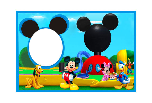 Mickey Mouse Frame PNG HD Isolated