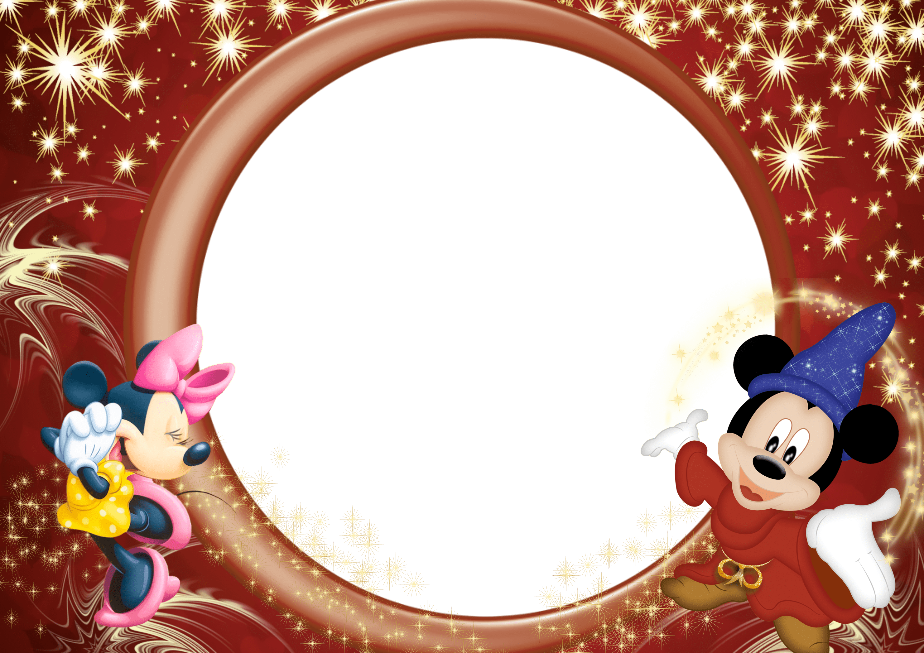 Mickey Mouse Frame PNG Isolated File