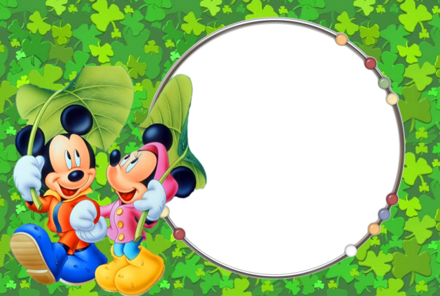 Mickey Mouse Frame PNG Isolated Pic