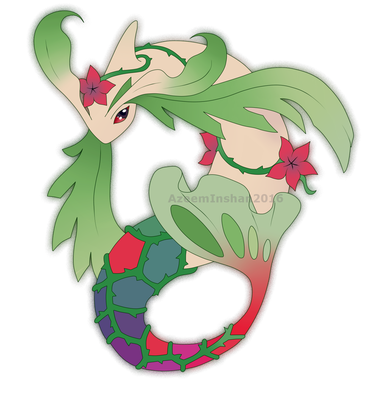 Milotic Pokemon PNG Isolated Clipart