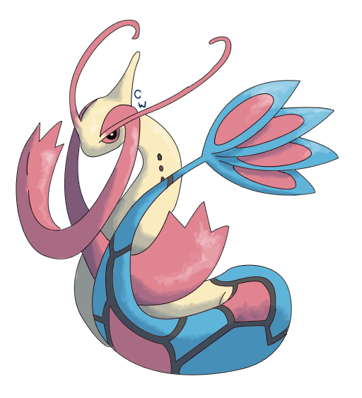 Milotic Pokemon PNG Isolated File